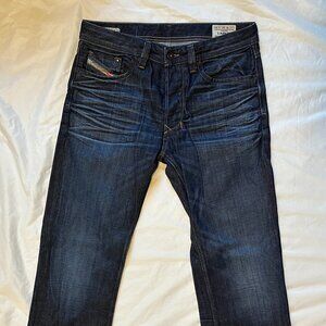 Diesel Jeans Larkee Men 30 x 34 Blue Regular Straight Leg